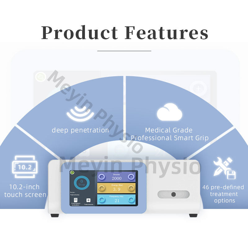 User-Friendly Shockwave Therapy Machine with Screen Handle | Easy Operation | Professional Medical Equipment-MY3000-C