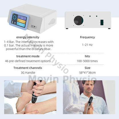 High-Precision Shockwave Therapy Machine | German KNF Pump | 0.1bar Fine Adjustment | Professional Medical Device-MY3000-A